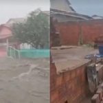 Temporal com granizo destelha casas, derruba árvores e deixa homem ferido no Sudoeste da Bahia